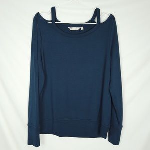 Athleta Cutout Navy Sweatshirt Medium